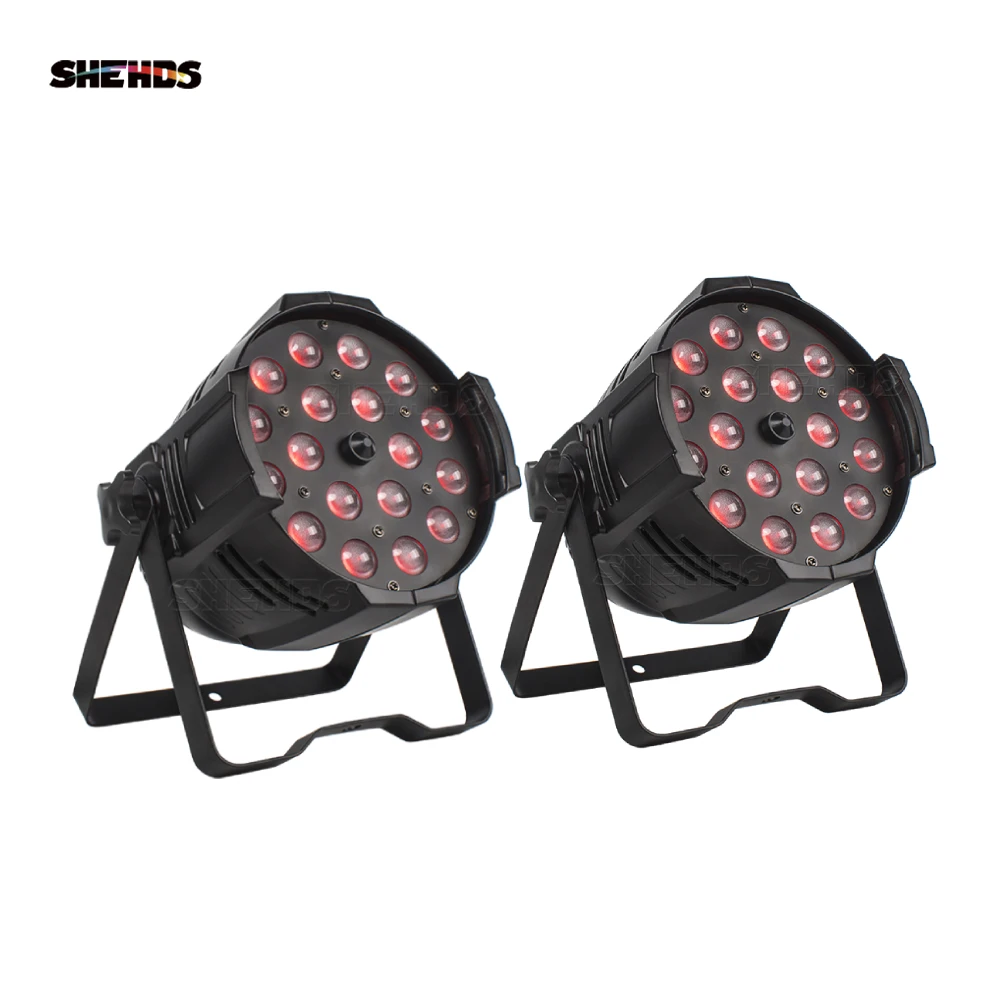 SHDHDS 2 шт. Led Par 18x18 Вт зум Par Light DMX512 из алюминиевого сплава Dj Disco Рождественские свадебные церковные клубы