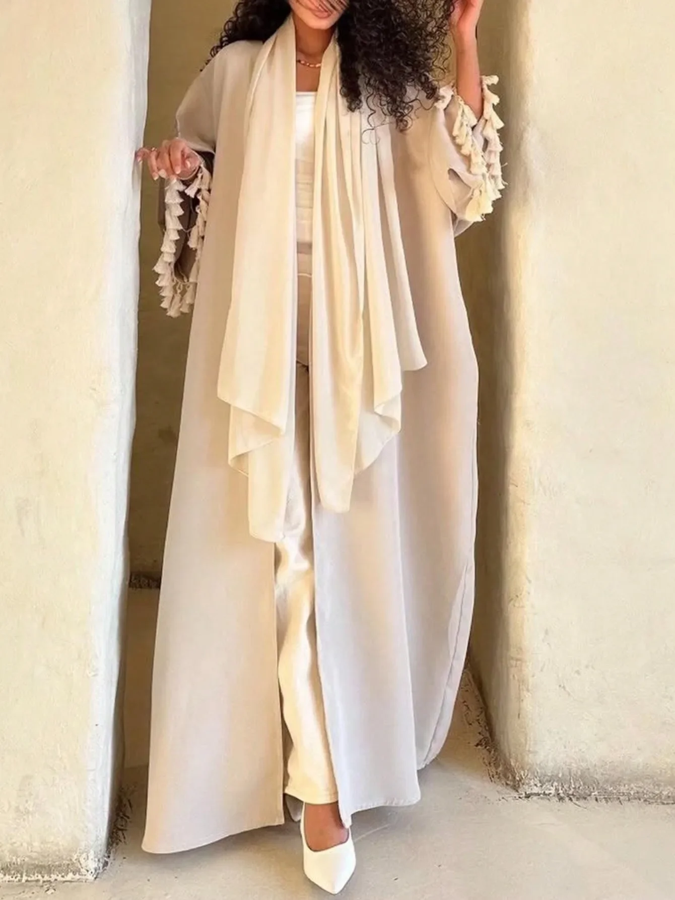 

Full Sleeve Loose Abaya Muslim Women Abayas Casual Solid Kaftans Islamic Maxi Dresses Jilbabs Middle-East Ethnic Clothing