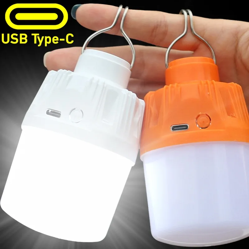 

Аварийное освещение с зарядным кабелем и металлическим крючком, перезаряжаемые лампы, высокая яркость, портативный фонарь для кемпинга, ночные огни