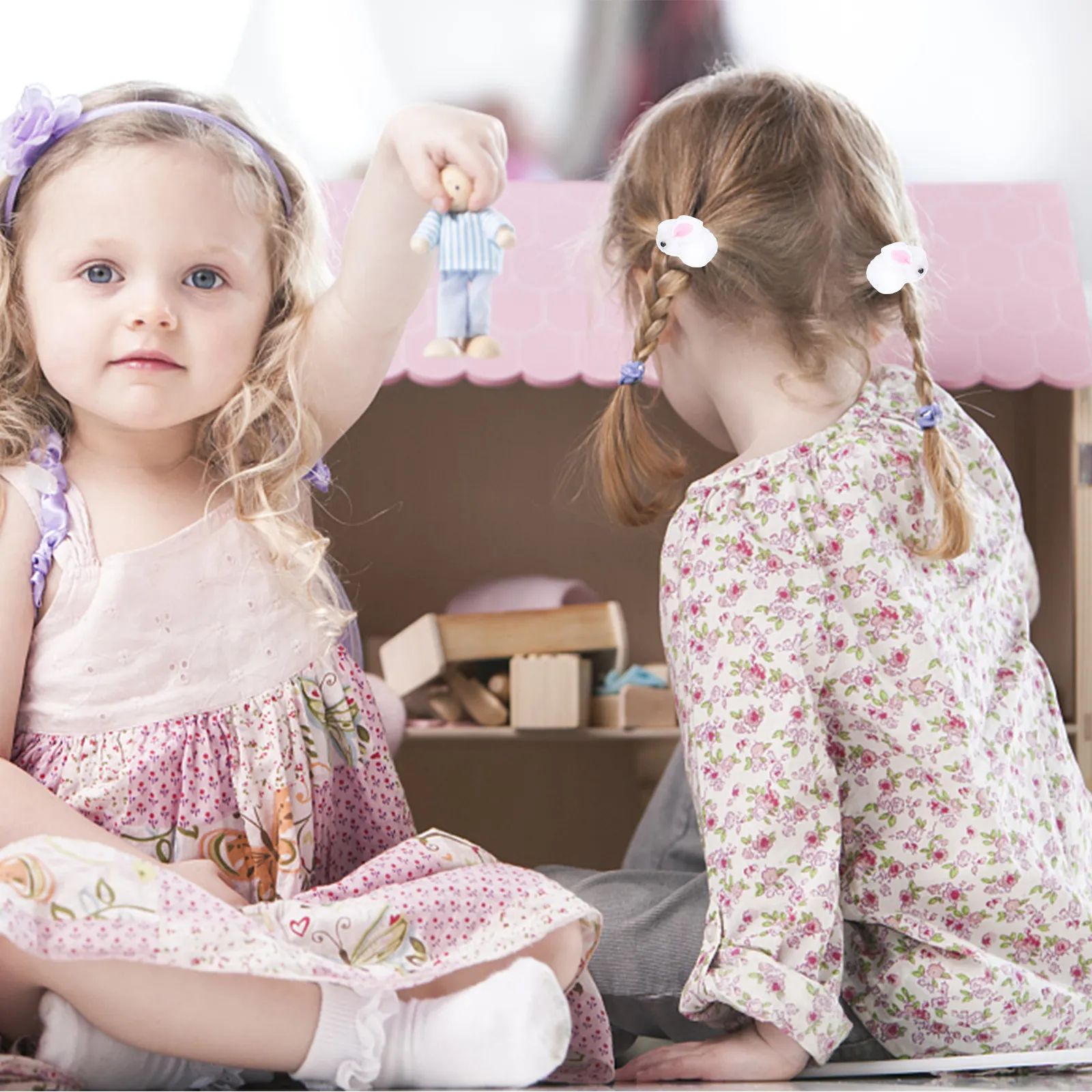 

1Pair Cute Bunny Hairpin Easter Rabbit Hair Clip Kids Headdress Lovely Hair Decoration Party Photo Props Gift Kids Hairpin