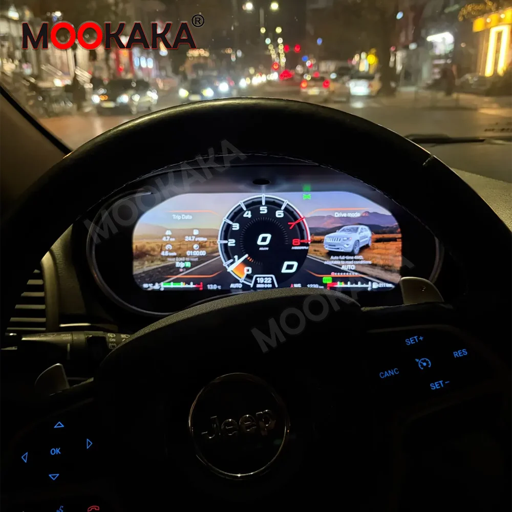 

Цифровая приборная панель 2DIN для Jeep Grand Cherokee 2013-2018: ЖК-дисплей, навигация Carplay, одометр, спидометр, головное устройство