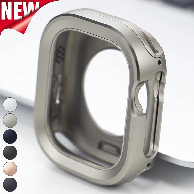 

Case for Apple Watch Ultra 2 49mm 45mm 44mm 41mm 40mm Aluminium Titanium Alloy Bezel TPU Protective Cover Iwatch 9 8 7 6 SE 5 4