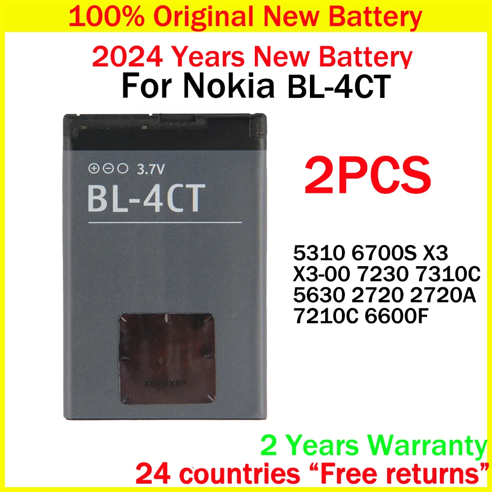 New Original Battery 860mAh BL-4CT BL4CT Batteries For Nokia 5310 6700S X3 X3-00 7230 7310C 5630 2720 2720A 7210C 6600F