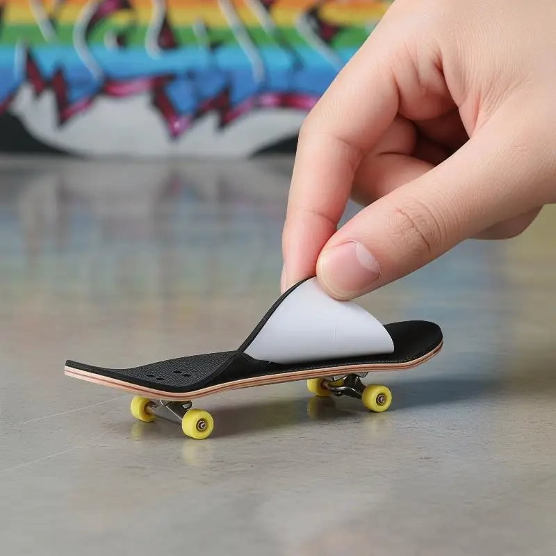 Fingerboard Grip Tape Non Slip Surface Strong Adhesive Waterproof Frosted Texture for Kids Finger Skateboard Daily Use