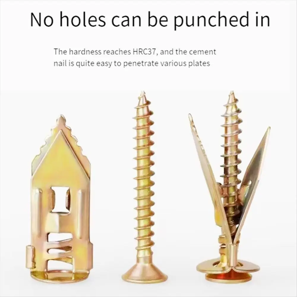 

100set Self-Drilling Gypsum Board Expansion Screws Quick Breakthrough Heavy Duty Screw Set Strong and Reliable