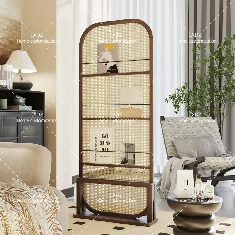 Medieval Round Hole Screen Hollow Partition Background Wall Modern Simple Shielding Foldable Mobile Home Partition