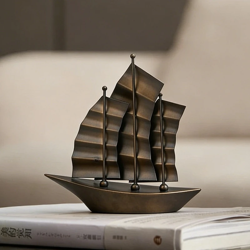 

Modern Art Boat Models, Metal Sailboats, Creative Home Decor, Small Boats, Home Gifts