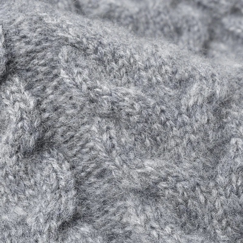 Autumn and winter knitted wool thickened warm beanie for women, versatile outdoor woolen hat, casual commuting knitted hat