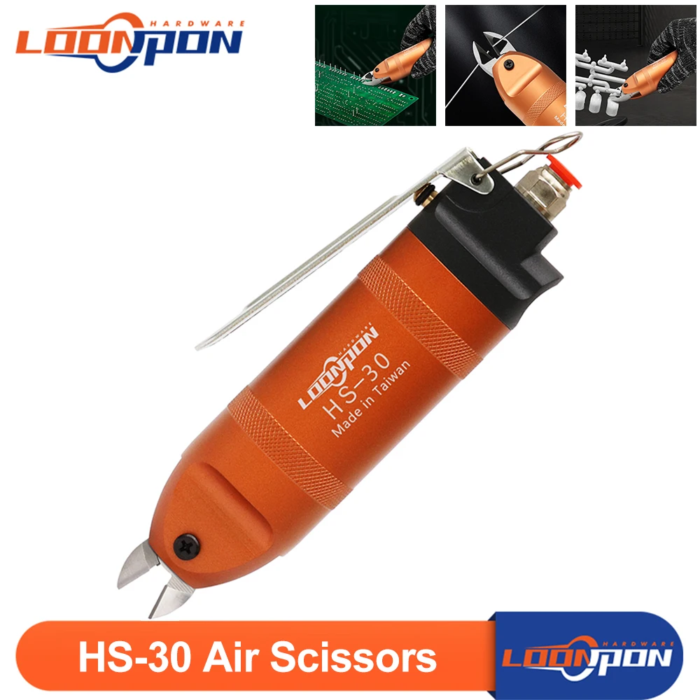 HS-30 Air Scissors Shear Stainless Steel Nipper Pneumatic Tool Scissor Head