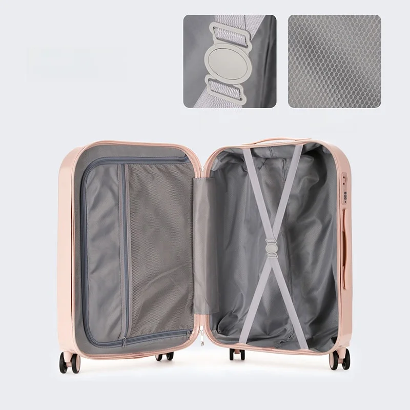 

Faionable Snow Cone Sle Lage Lightweight with Four-Way Wheels Suitable for Men And Women Cabin Bag Password Lo