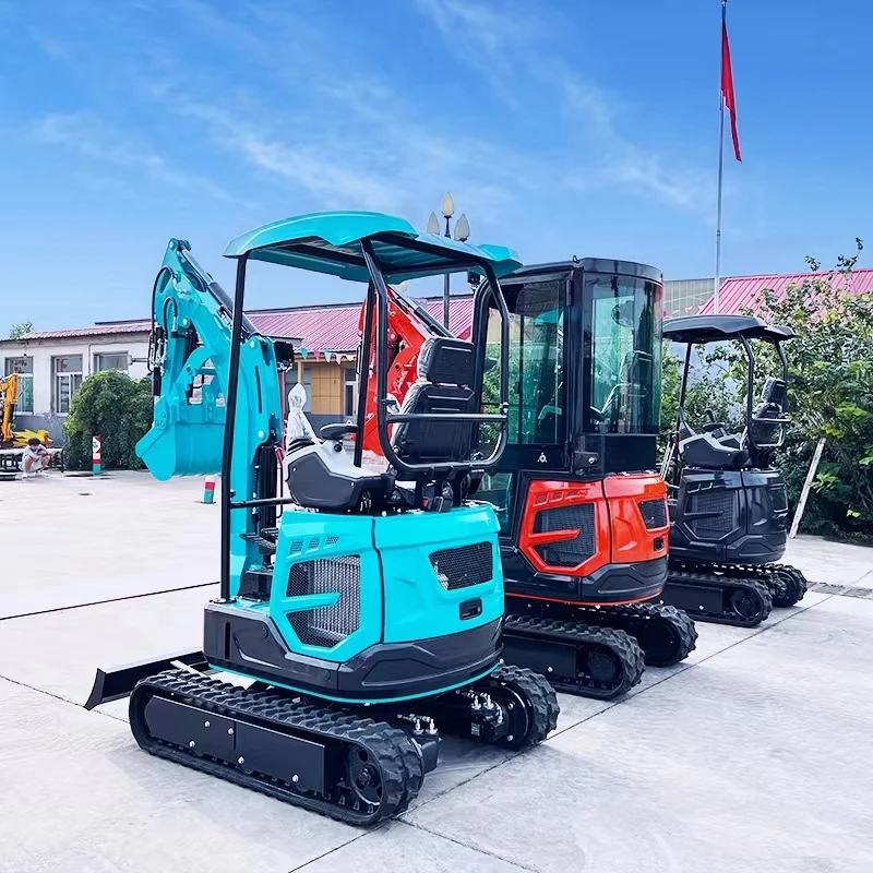 Nuoman mini excavator 1 ton 2 ton 3.5 ton newest products small excavator mini digger machine bucket thumb sleeves