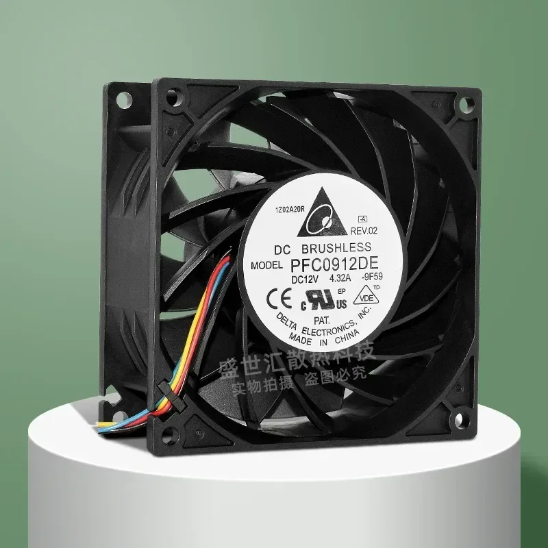 Delta PFC0912DE Violent 9238 9038 12V 4.32A Chassis Server PWM Cooling Fan for 9CM