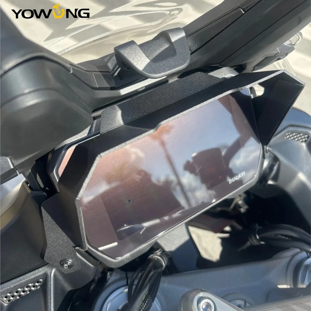 

For Ducati Multistrada V4 Pikes Peak Rally V4 S TFT Display Anti Theft Bracket Sun Visor Protection Dashboard Screen Protector