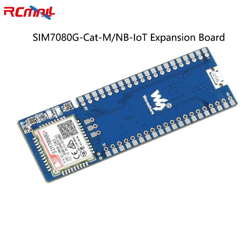 Waveshare SIM7080G NB-IoT / Cat-M(eMTC) / GNSS Module for Raspberry Pi Pico, Global Band Support Pico-SIM7080G-Cat-M/NB-IoT (EN)