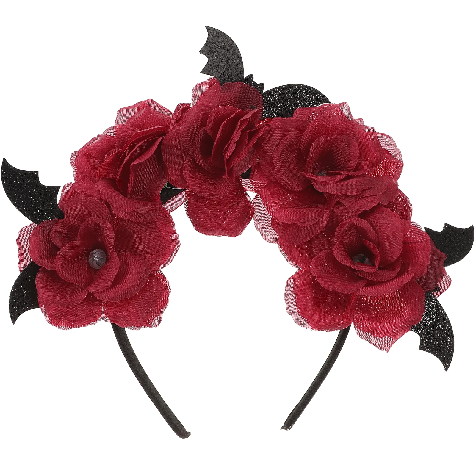 

Halloween Rose Hair Band Bat Pattern Party Headband Comfortable Durable Women Hair Accessory Halloween Headband