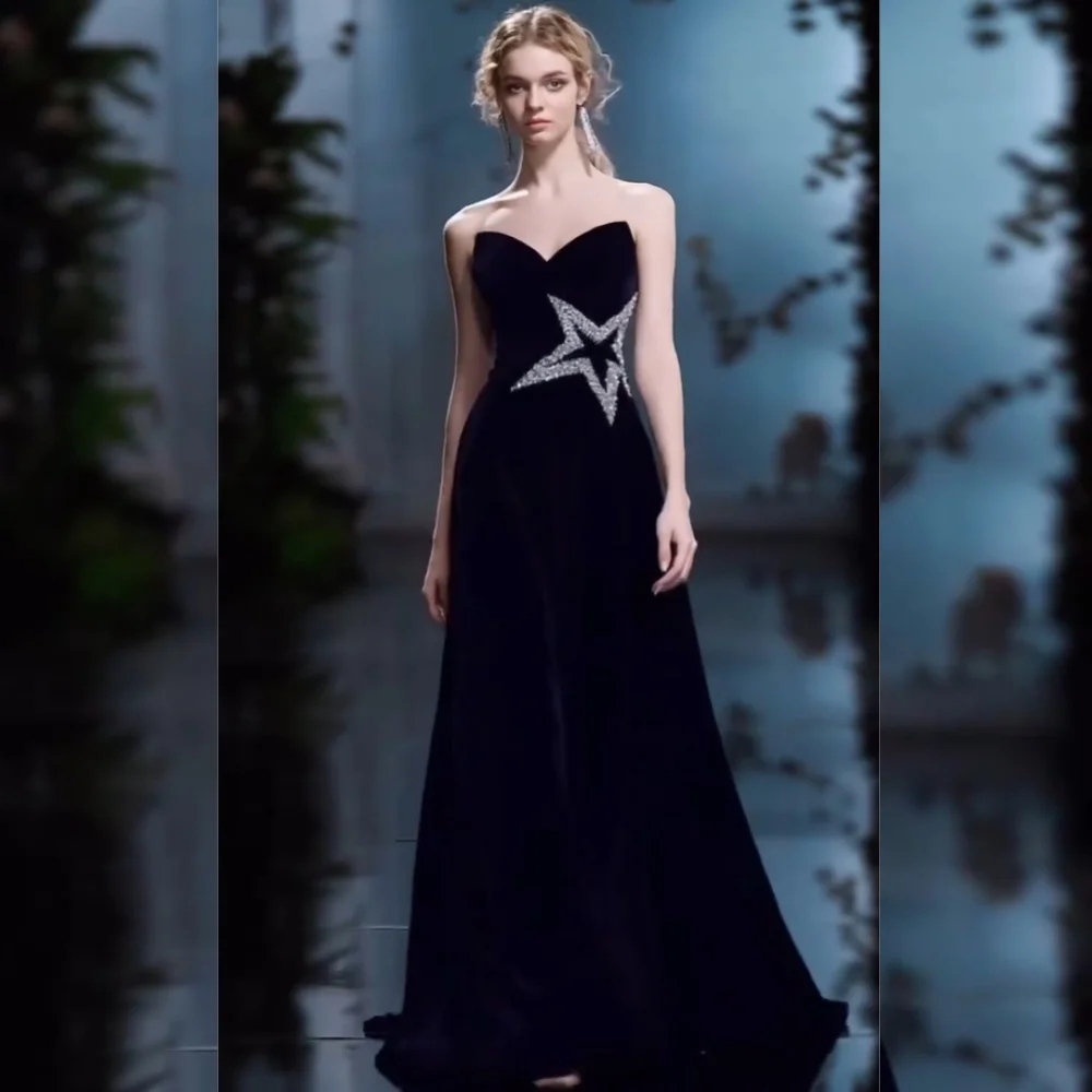 

Элегантные плиссированные узоры по индивидуальному заказу, расшитые блестками, длинные платья трапециевидной формы в форме сердца, на заказ, модные классические платья для выпускного вечера