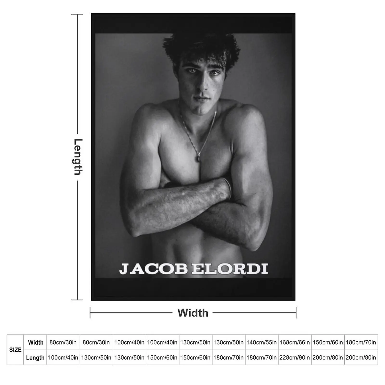 jacob elordi art Throw Blanket Sofa Polar Comforter Decorative Throw funny gift Luxury Blankets