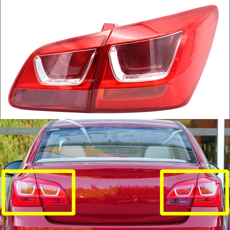 

Wooeight 1Pc Car Rear Lamp Tail Light Reversing Brake Light Assembly For Chevrolet Cruze Cruze Sedan 2015-2016 Turn Signal Ligh