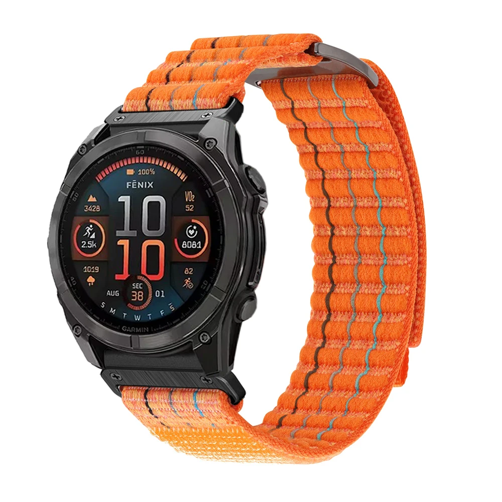 Nowy nylonowy pasek 22 mm 26 mm do zegarka Garmin Fenix 8 51 mm, Fenix 8 47 mm, Fenix E 7 7X Pro 6 6X Pro 5 5X Plus QuickFit Strap Bracelet