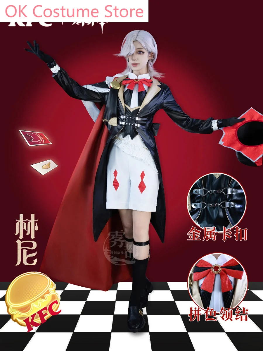 Genshin Impact Lynette Lyney Cosplay Costume Cos Game Anime Party Uniform Hallowen Play Role Clothes Clothing New