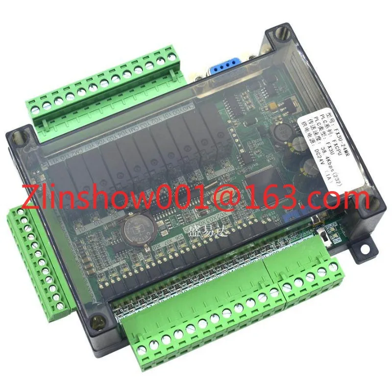 Industrial Control Board Programmable Controller FX3U-14/24/30/32/48MR/mt Touch RS232 Analog 485