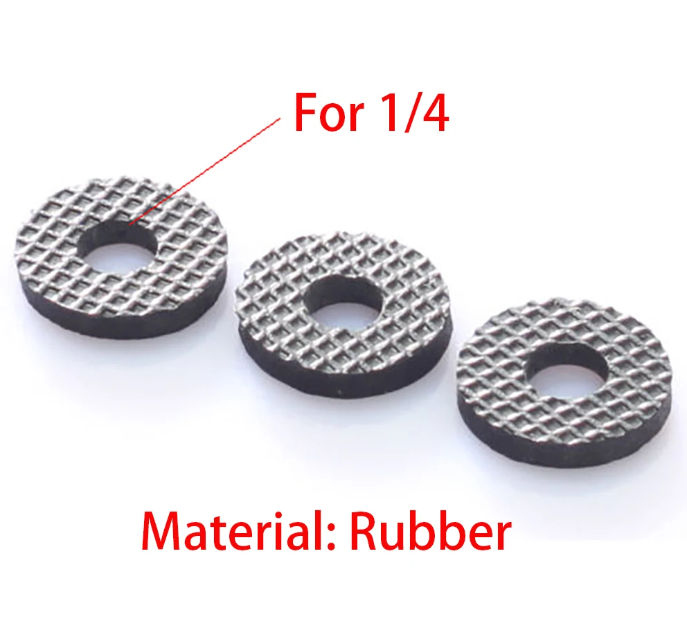 Three 15mm Rubber Washer with 1/4\