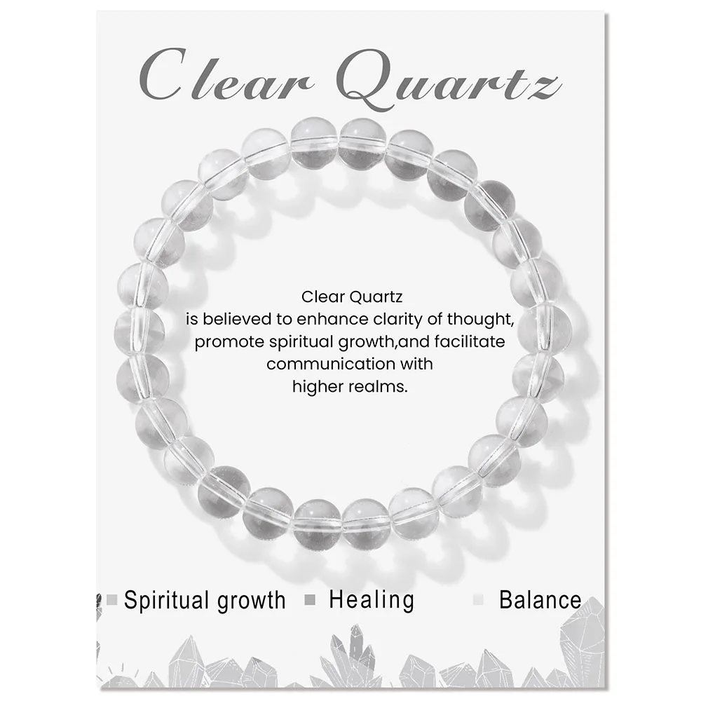 Trend ige Naturstein perlen Tigerauge Armband 8mm runde Amazonit Howlite Quarz Perlen elastische Armbänder Frauen Männer Yoga Schmuck – Detail 9