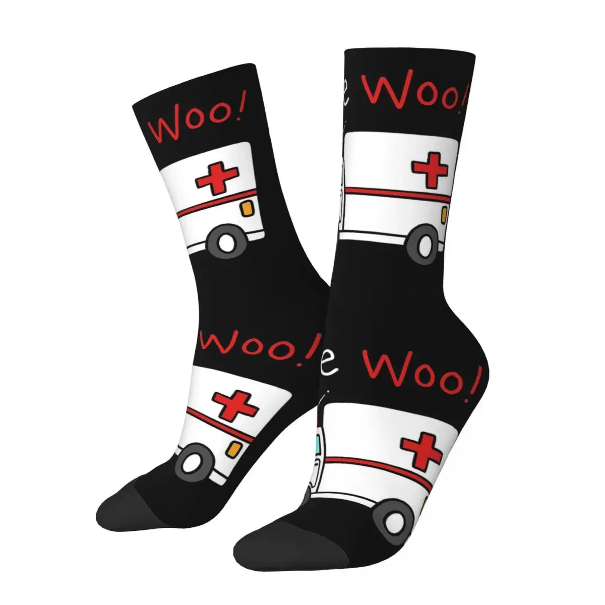 Ambulance Socks Harajuku Super Soft Stockings All Season Long Socks Accessories for Man's Woman's Gifts