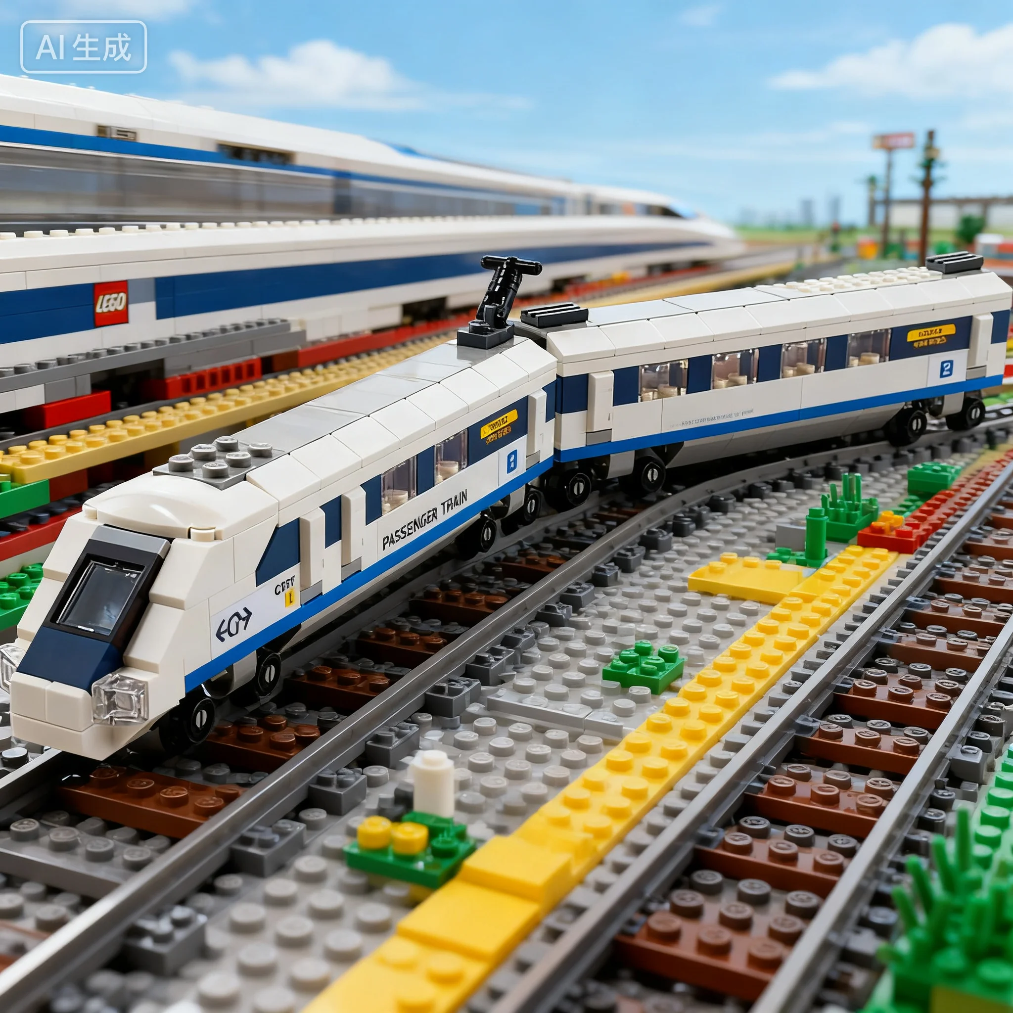 Lego Creative polyvalent série 40518 Train à grande vitesse garçons et filles assembler des blocs de construction jouet cadeau