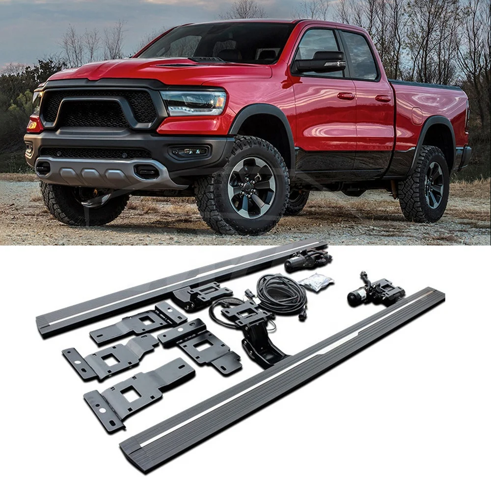 

Modification Auto Exterior Accessories Pick-up Truck Waterproof Power Electric Running Board Automatic Side Step Pedal for dodge