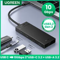 UGREEN USB C HUB 10Gbps tipo C 3,2 Gen2 USB divisor USB C USB A Hub 4 puertos USB 3,2 para MacBook Pro Air tipo C adaptador multipuerto