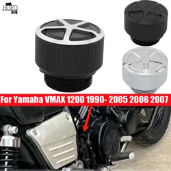 Motorcycle Engine Oil Filler Cup Plug Cover Cap Screw M27 CNC Aluminum Alloy For Yamaha VMAX 1200 1990- 2005 2006 2007