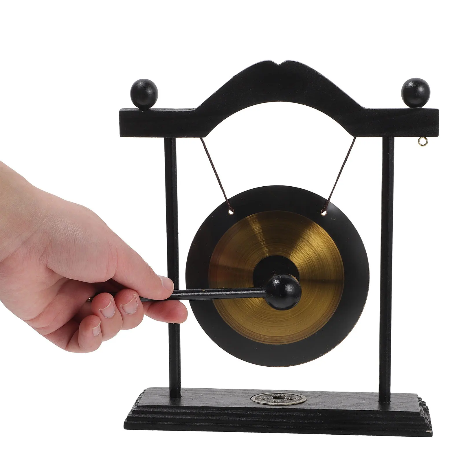 

1 set 1 Set Desktop Ornament Home Tabletop Decor Vintage Home Decor Zen Gong Craft Fengshui Decoration Tabletop Gong Adornment