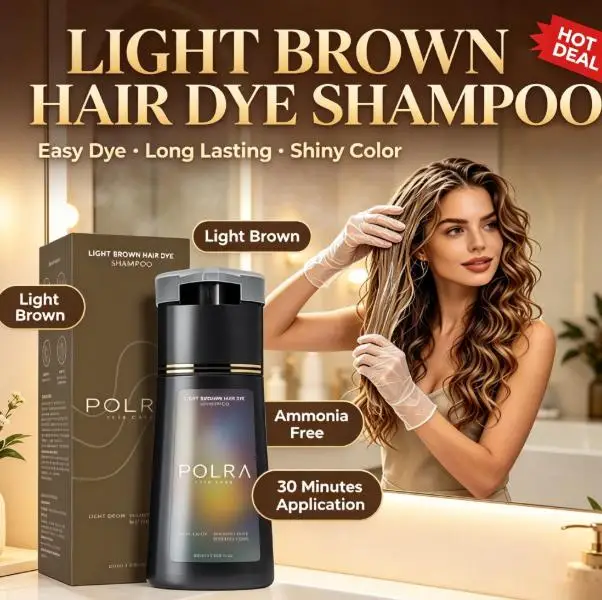 3 In 1 Instant Hair Dye Shampoo 200ml Herbal Nourishing Gray Hair Coverage Long Lasting Natural Hair Color Shampoo Coloring