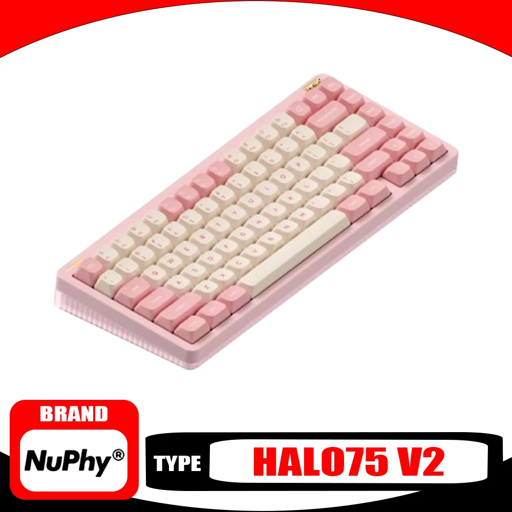 Nuphy Halo75 V2 Mechanical Keyboard Three Mode Hot Swap Wireless Gaming Keyboard Gasket Pc Gamer Accessories Mac Support Via/Qmk