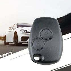 2 Buttons Remote Key Shell For Renault Modus / Clio 3 / Kangoo 2 / Twingo Key Fob Black Replacement Case