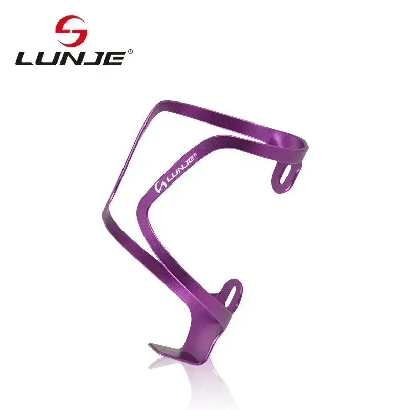 LUNJE Bicycle Water Bottle Cage MTB Mountain Bike Bottle Holder Ultralight Aluminum Alloy rack For Road Cycling Accessories