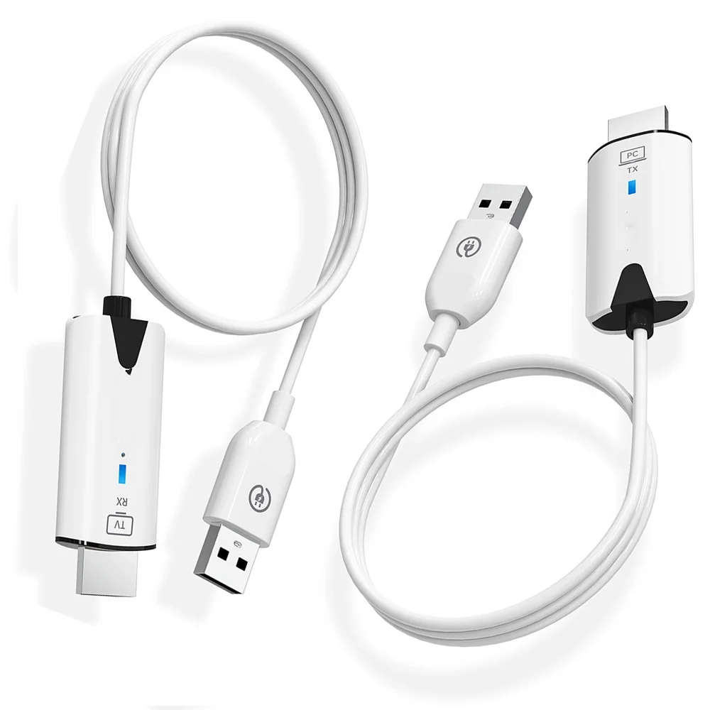 

30m Wireless Transmission Video Transmitter and Receiver HDMI-Compatible Extender Display Adapter Cable Screen Mirror for Camera
