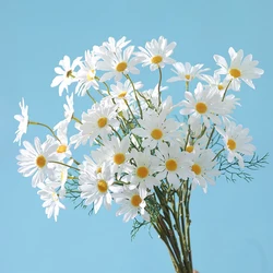 White Daisies Artificial Flowers Long Branch Bouquet Family Party Wedding Decoration DIY Bridal Silk Artificial Flower