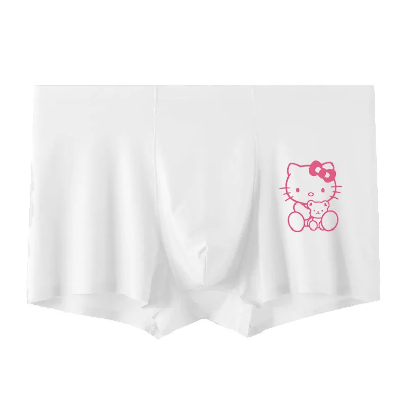 Hellokittys Cartoon Anime Couple Underwear Sexy Comfortable Seamless Girl Underwear Men\'s Elastic Large Size Sports Boxer Briefs