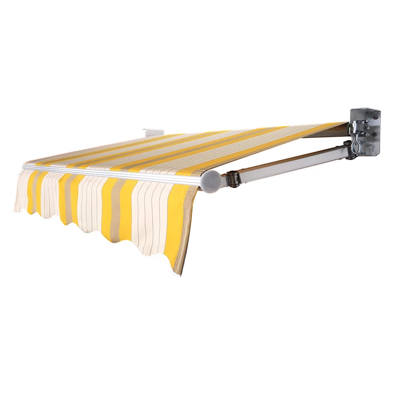 

21m Projection Retractable Awning - For Courtyard, Parking & Retail - Durable PVC-Coated Fabric, Rustproof Structure
