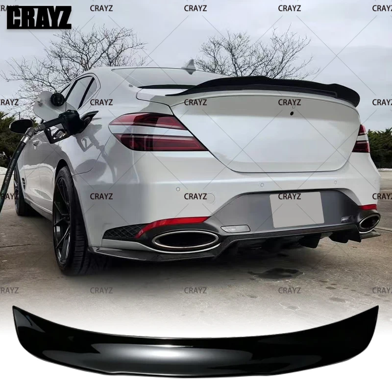 For 2022-2025 Genesis G70 Facelift EPA Type 1 Rear Spoiler Genesis G70 Carbon Trunk Spoiler G70 Rear Spoiler