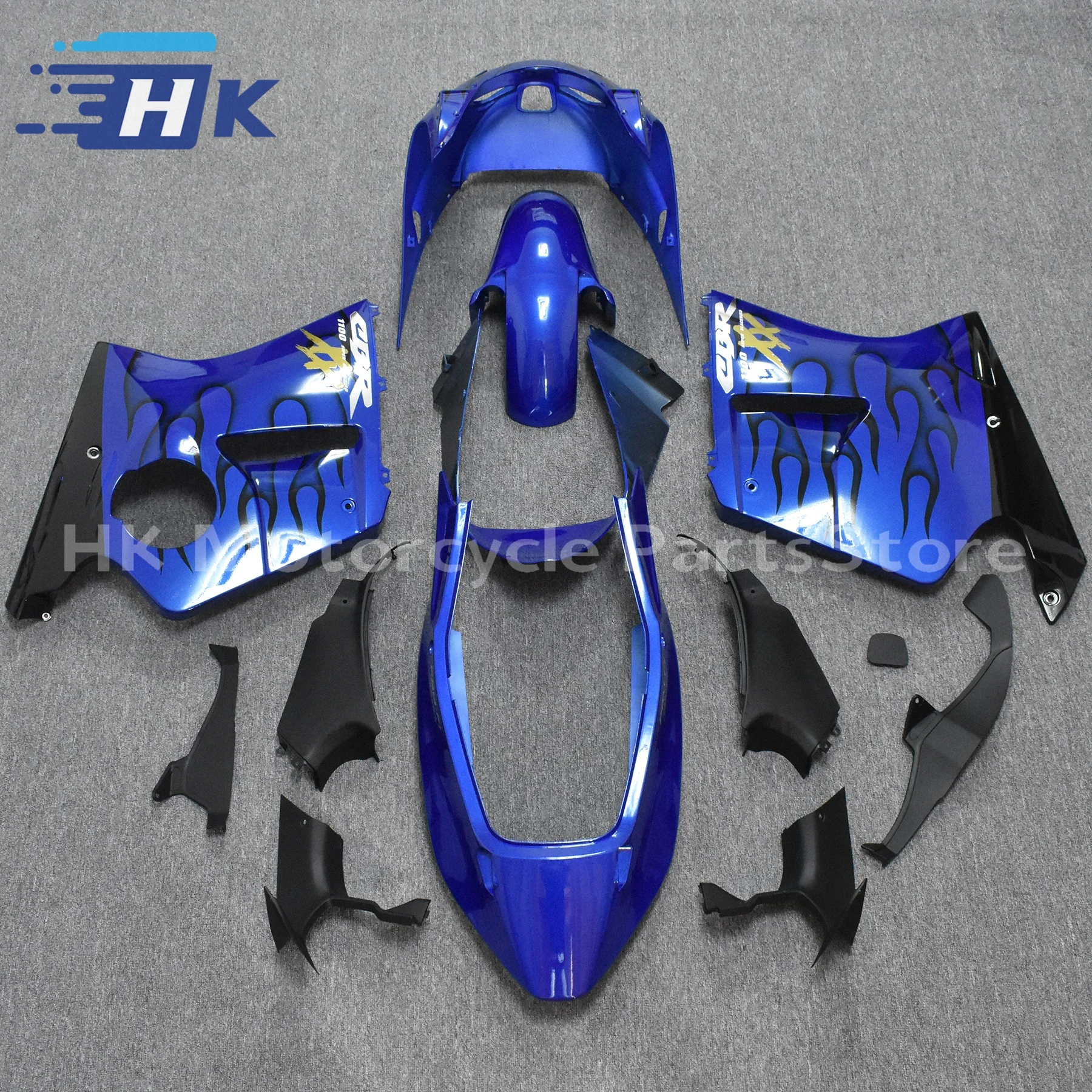 

Полный комплект обтекателя мотоцикла для HONDA CBR1100XX CBR 1100XX CBR1100 XX 1997-2006 2007, ABS инъекционная крышка кузова, черный