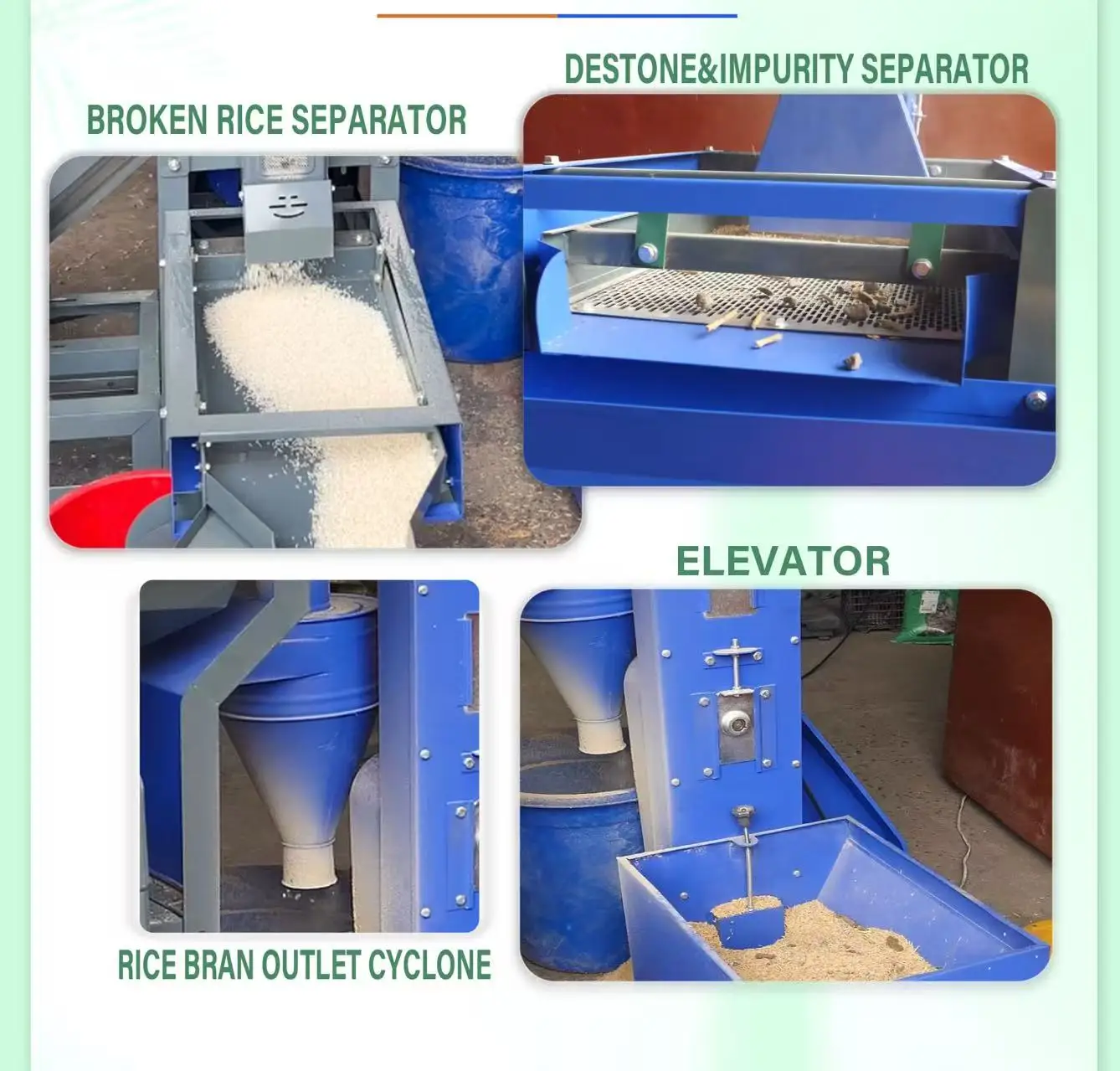 

Commercial High-Quality Auto Rice Milling Machine BB-N70 PM with Elevator And Cooper Motor for Business Use