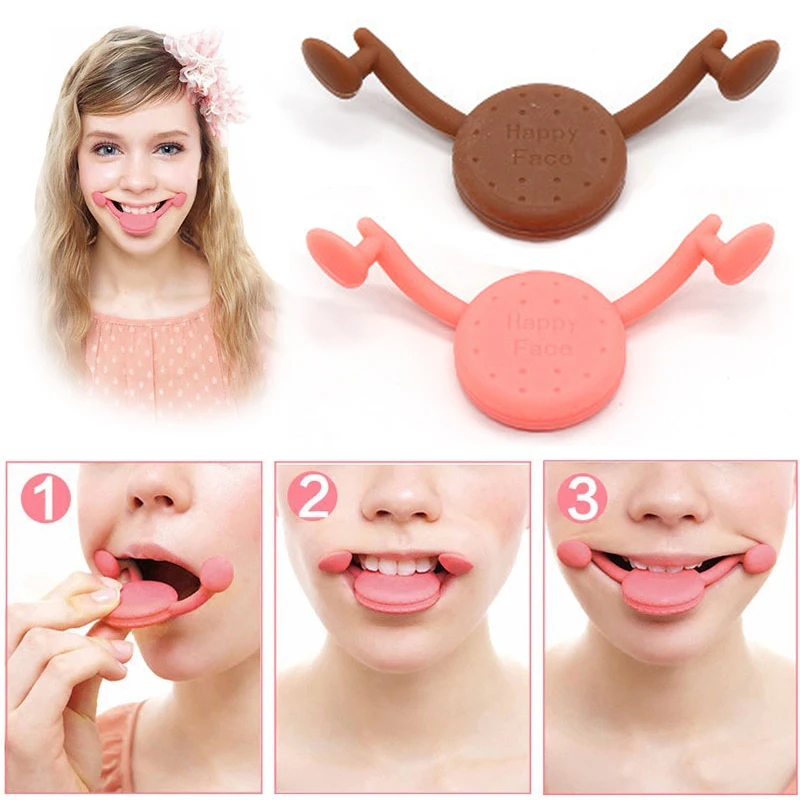 1~10PCS Facial Smile Exerciser Face Lift Corrector Maker Exerciser Fitness Lifting Silica Gel Devices Face-lift Tool