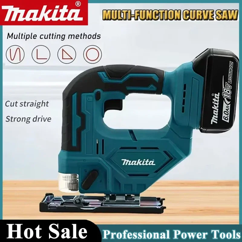 

Makita DJV182Z Cordless 18V Lithium Battery Rechargeable Electric Jig Saw Curve Saw Woodworking Cutting Multifunction Saw