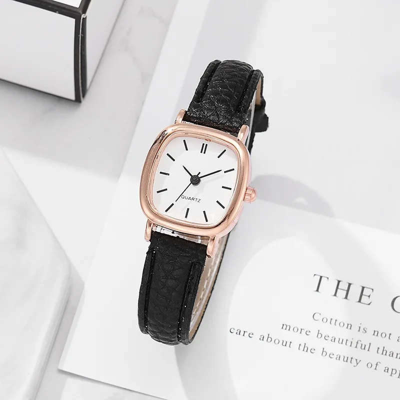 

Women's Simple Vintage Watches Retro Brown Dial Wristwatch Leather Strap Wrist Watch High Quality Ladies Casual Bracelet Relojes