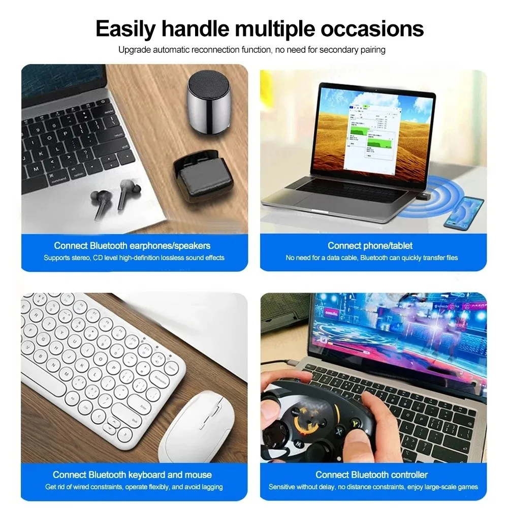 

Portable WiFi 6 Bluetooth 5.4 Adapter 900Mbps Dual Band USB Network Card 2.4G&5GHz 2in1 Dongle Wireless WiFi Receiver PC/Laptop
