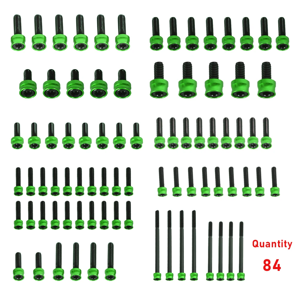مجموعة مسامير المحرك الملونة لعالم الدراجات النارية لـ Harley M8 Softail/Touring
