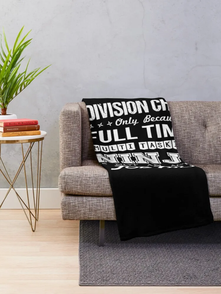 Division Chief - Multitasking Ninja Throw Blanket Flannels Vintage Blankets